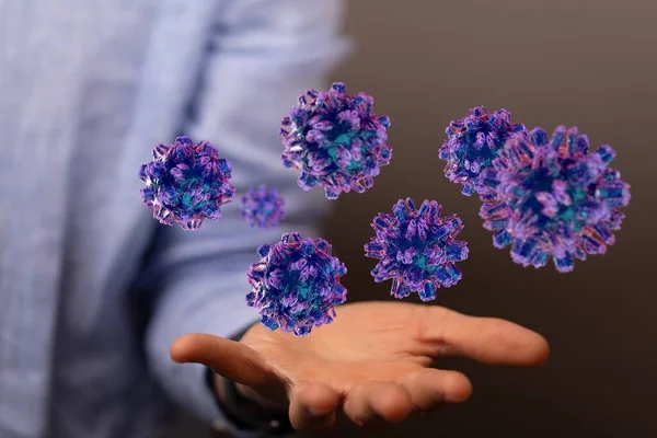 Vírus Gripe Ataque Digital Epidemi — Fotografia de Stock