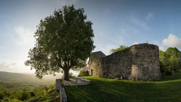Old Walls Town Located Northern Istria — Stock Photo, Image