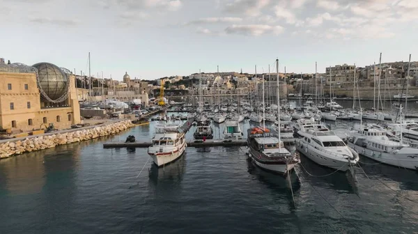 Kalkara Malte Février 2020 Coups Feu Aériens Marina Kalkara — Photo