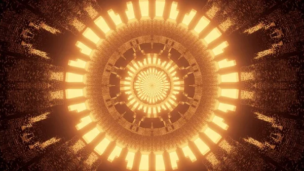 Футуристический Фон Светящимися Оранжевыми Неоновыми Огнями Отлично Подходит Абстрактного Фона — стоковое фото