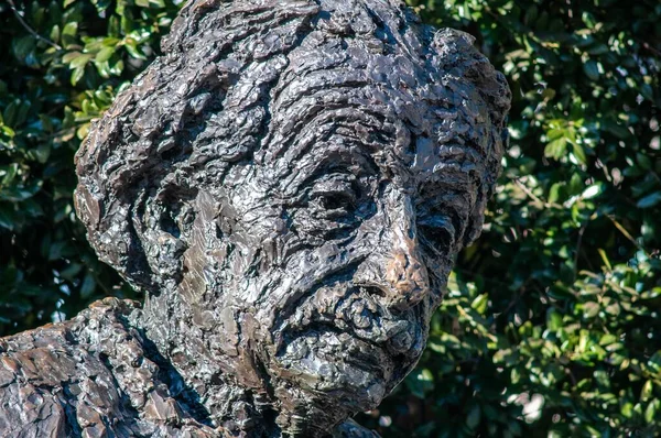 Washington Estados Unidos Febrero 2019 Primer Plano Estatua Albert Einstein — Foto de Stock