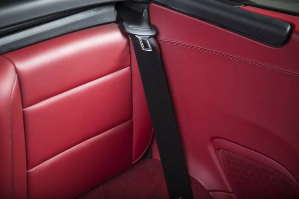 Interior Modern Red Luxury Sport Car — Stock Photo, Image