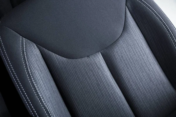 Ένα Κοντινό Πλάνο Της Υφής Του Καθίσματος Ενός Σύγχρονου Αυτοκινήτου — Φωτογραφία Αρχείου