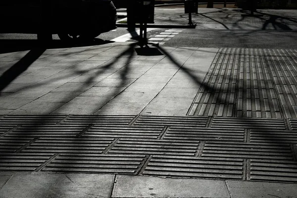 Пустая Улица Время Эпидемии Коронавируса Барселоне Испания Европа — стоковое фото