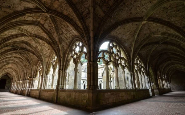 Plano Interior Del Famoso Monasterio Iranzu Con Antiguo Diseño Interiores — Foto de Stock