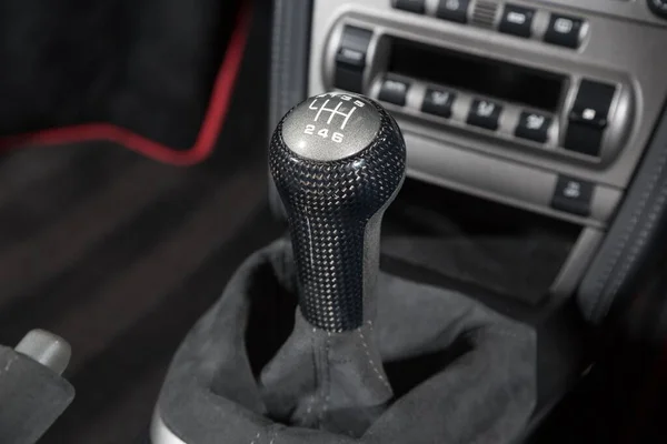 Gear Shift Control Buttons Black Car — Stock Photo, Image