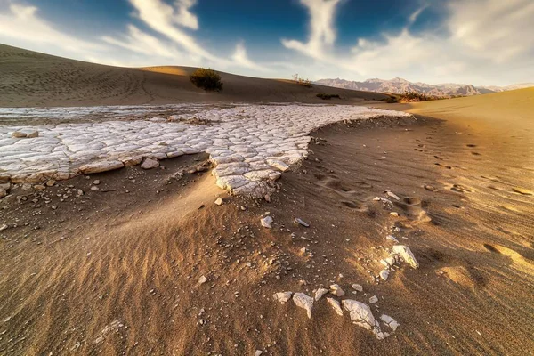 Uma Bela Paisagem Mesquite Flat Sand Dunes Death Valley Califórnia — Fotografia de Stock