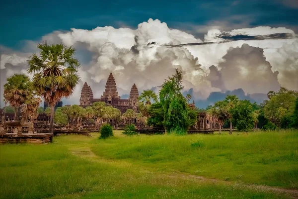 Angkor Wat Tarihi Tapınağı Siem Reap Kamboçya — Stok fotoğraf