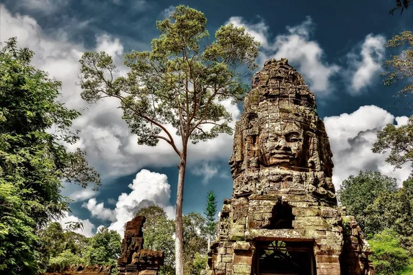 Die Historischen Statuen Von Angkor Thom Siem Reap Kambodscha — Stockfoto