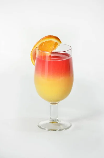 Eine Vertikale Aufnahme Eines Köstlichen Sex Beach Cocktails Mit Weißem — Stockfoto