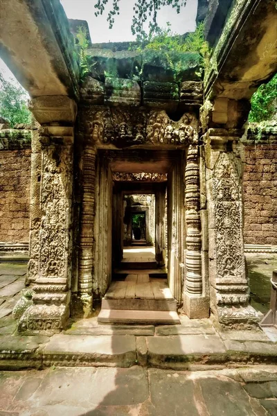 Történelmi Angkor Thom Romjai Siem Reap Ben Kambodzsában — Stock Fotó