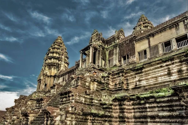 Ιστορικός Ναός Angkor Wat Στο Siem Reap Της Καμπότζης — Φωτογραφία Αρχείου