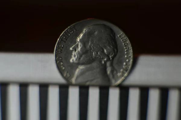 コインの美しいクローズアップショット 背景コンセプト — ストック写真