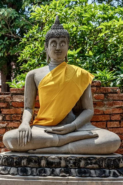 Bello Disparo Vertical Estatua Budista Concepto Religioso —  Fotos de Stock