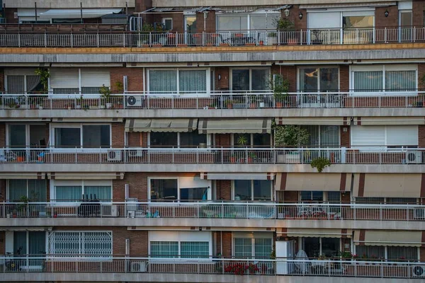 Fachada Construção Cidade Barcelona Espanha Arquitetura Backgroung — Fotografia de Stock