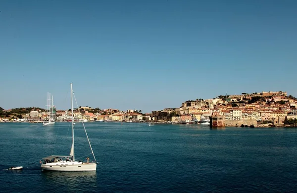 Puerto Con Barcos Durante Día Toscana Italia —  Fotos de Stock