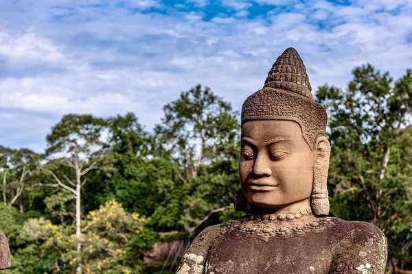 Hermoso Disparo Una Estatua Budista Concepto Religioso — Foto de Stock