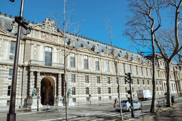 Uma Bela Imagem Louvre Histórico Paris França — Fotografia de Stock