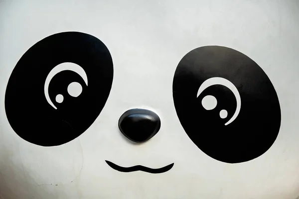 Beau Gros Plan Panda Dessin Animé Mignon — Photo