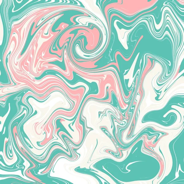 Uma Bela Ilustração Cores Verde Rosa Branco Misturadas — Fotografia de Stock