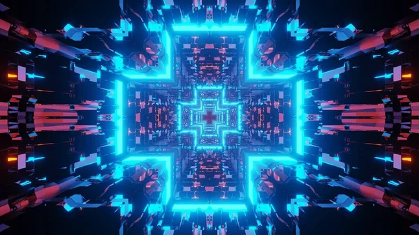 Kozmikus Háttér Színes Neon Lézer Fények Tökéletes Egy Digitális Tapéta — Stock Fotó