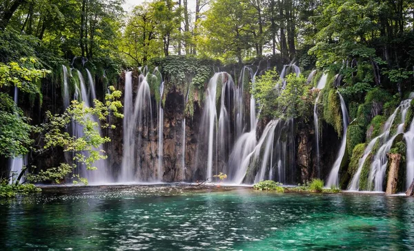 Приголомшливий Вид Національний Парк Плітвіцькі Озера Хорватії — стокове фото