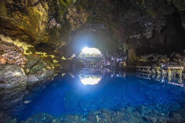 Slavná Cueva Los Verdes Ostrově Lanzarote Kanárské Ostrovy Španělsko — Stock fotografie