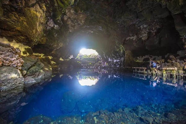 Słynna Cueva Los Verdes Wyspie Lanzarote Wyspy Kanaryjskie Hiszpania — Zdjęcie stockowe