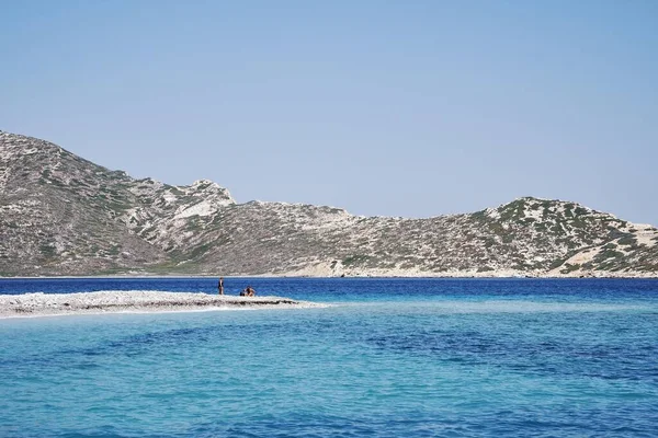 Fascinerande Utsikt Över Nikourien Amorgos Grekland — Stockfoto