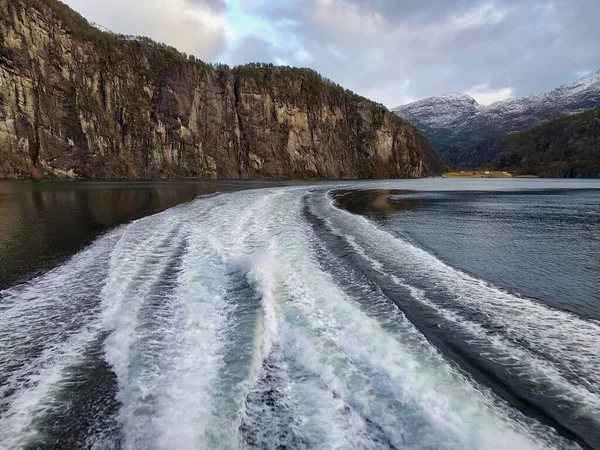 Mesmerizing Picture Fjord Bergen Norway — Stock Photo, Image