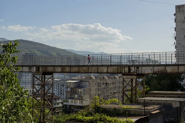 Beautiful Shot Stone Footbridge Tbilisi Georgia — Stock Photo, Image