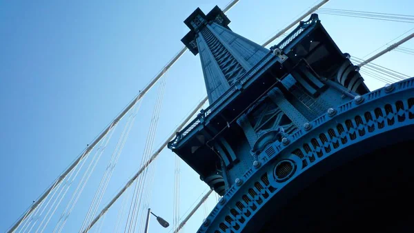 Brooklyn Bridge Overdag New York Usa — Stockfoto