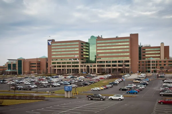 Morgantown Vereinigte Staaten Januar 2012 Krankenhaus Der West Virginia University — Stockfoto