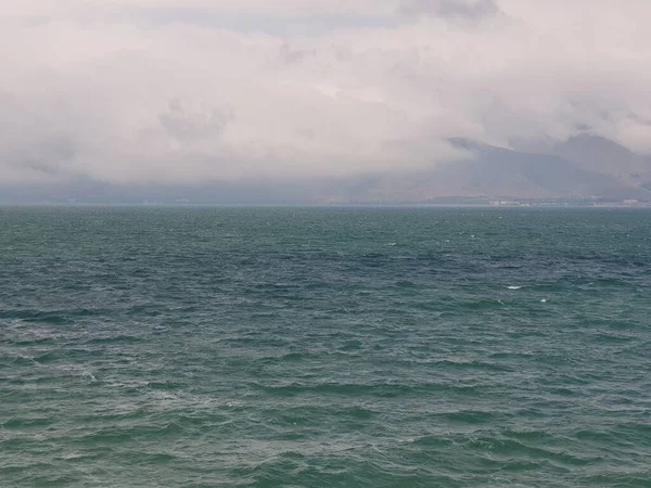 Вид Озера Севан Армении Облачный День — стоковое фото