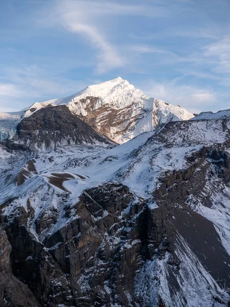 Disparo Vertical Annapurna Himalayas Nepal — Foto de Stock