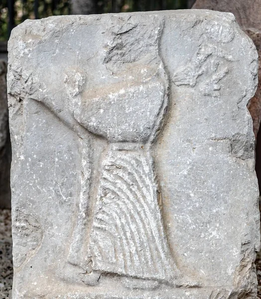 Tiro Bonito Hittite Velho Esculpido Pedra Figuras Humanas Animais Antigas — Fotografia de Stock