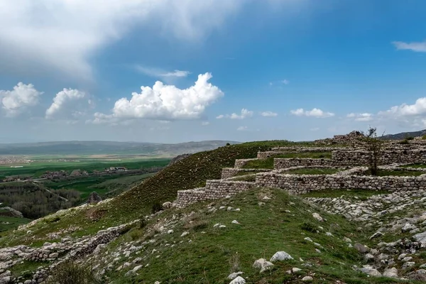 Poziomy Widok Ruin Hattusa Stolicy Imperium Hetyckiego — Zdjęcie stockowe