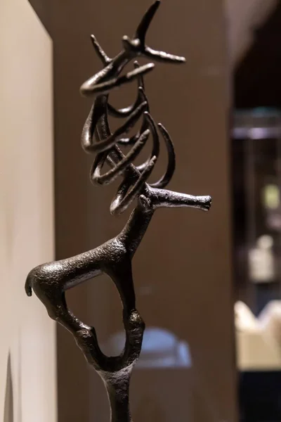 Closeup Shot Hittite Deer Figure Bronze Age — Stock Photo, Image