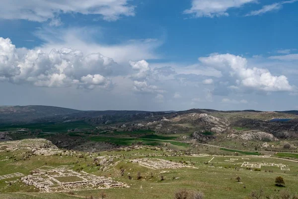 Die Alten Steinmauern Hethitische Archäologische Funde Anatolien Corum Türkei — Stockfoto