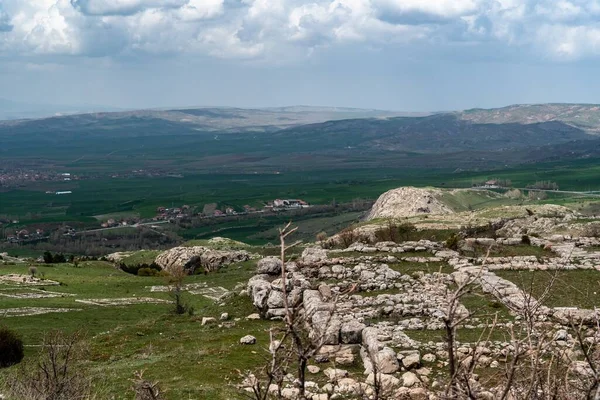 Horizontale Ansicht Der Ruinen Hattuscha Der Hauptstadt Des Hethiterreiches — Stockfoto