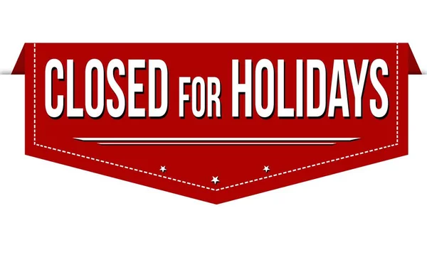 Illustration Sign Closed Holidays Text Isolated White Background Quarantine Concept — Stock Photo, Image