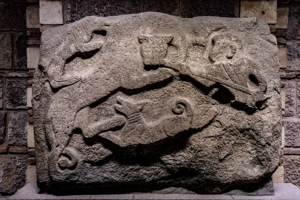 Крупный План Резьбы Хеттскому Камню — стоковое фото