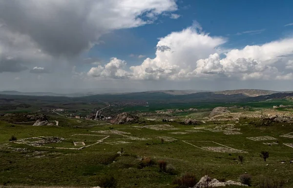 Die Alten Steinmauern Hethitische Archäologische Funde Anatolien Corum Türkei — Stockfoto