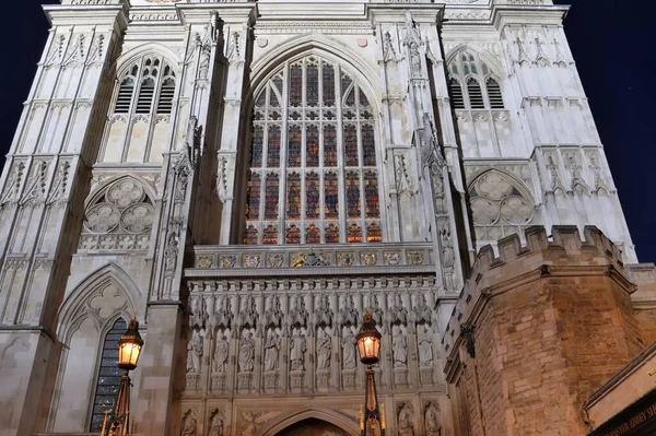 Primer Plano Una Iglesia Fascinante Abadía Westminster Londres Inglaterra Por — Foto de Stock
