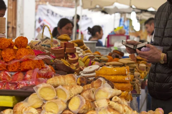 サンクリストバル カサス メキシコ 2019年4月19日 サンクリストバル カサスの伝統的なメキシコ料理市場では セマナ サンタ イースター のカトリックの祭典中に — ストック写真