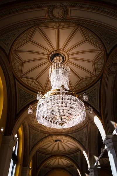 Eine Vertikale Aufnahme Der Decke Des Nationalmuseums Mit Gemälden Stockholm — Stockfoto