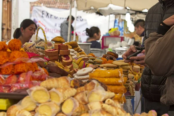 サンクリストバル カサス メキシコ 2019年4月19日 サンクリストバル カサスの伝統的なメキシコ料理市場では セマナ サンタ イースター のカトリックの祭典中に — ストック写真