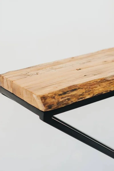 Zbliżenie Ujęcia Deski Prasowania Drewnianej Powierzchni — Zdjęcie stockowe