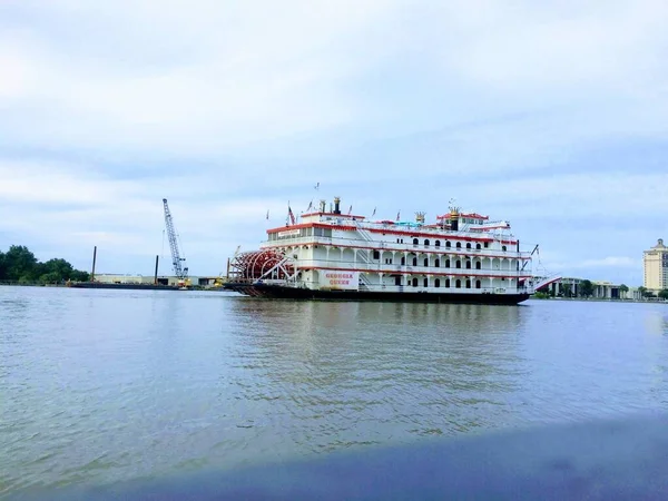 Κρουαζιερόπλοιο Georgia Queen Στον Ποταμό Μισισιπή Φλόριντα — Φωτογραφία Αρχείου