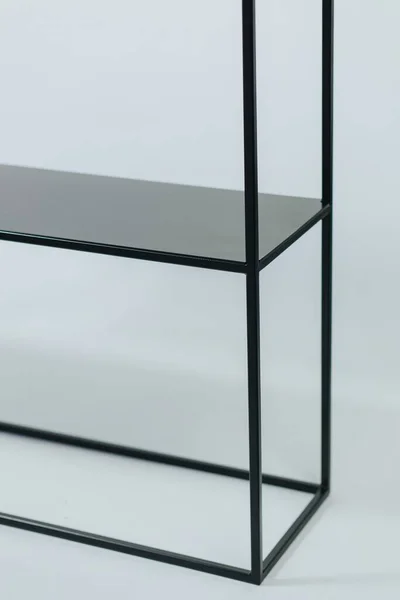Eine Schöne Aufnahme Eines Unfertigen Modernen Holzmöbels Isoliert Auf Weißem — Stockfoto
